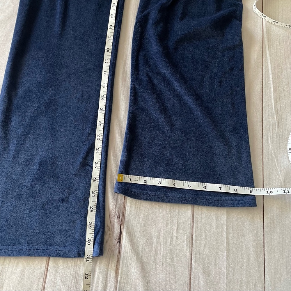 y2k 2000s Juicy Couture Cargo Utilty Velour Track Pants Women’s S Blue Big Bling - Picture 15 of 16